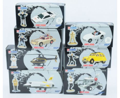 Corgi, a boxed "James Bond Collection 007" group to include; 65001 Lotus Esprit and Jaws Figure Set, 04201 Aston Martin DB5 a