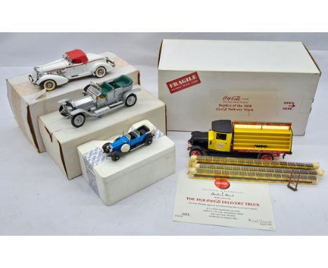 Franklin Mint &amp; Danbury Mint Mixed Scale Vehicle Group, to include Franklin Mint 1935 Auburn 851 Boattail Speedster, 1907