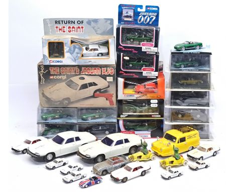 Corgi &amp; similar, a boxed TV &amp; Film related Car group. &nbsp;Includes James Bond 007 &amp; The Saint. &nbsp;Although u