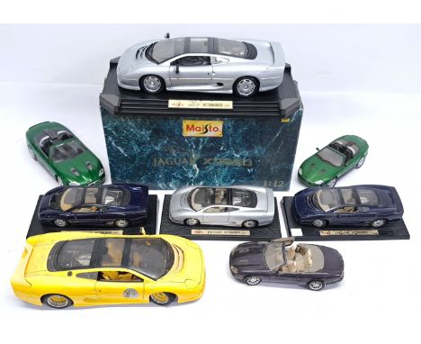 Maisto &amp; similar, 1:12 &amp; 1:18 Scale &amp; similar, a boxed &amp; unboxed Car group.&nbsp; Includes Jaguar XJ220.&nbsp