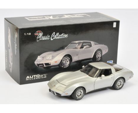 AutoArt Millenium 1:18 Scale No.71121 Chevrolet Corvette 1978 25th Anniversary Edition, condition is Good Plus (would benefit