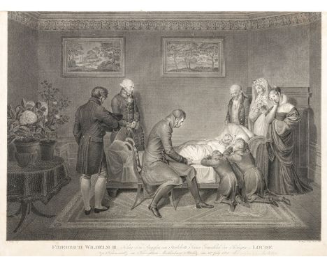 Berger, Gottfried Daniel (Berlin 1744-1825) Tod der Königin Luise von Preussen  um 1811/12 Friedrich Wilhelm III., König von 