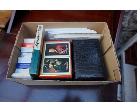 A collection of playing card packs and related.&nbsp; 