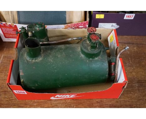 A live steam single cylinder marine engine and boiler.&nbsp; 