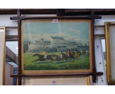 An antique coloured print of 'Fred Archer's Last Derby Mount', 28 x 39cm.&nbsp; 