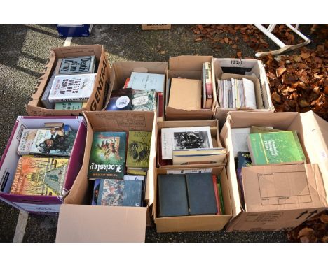 Eight boxes of mixed books; to include art reference and miscellaneous. 