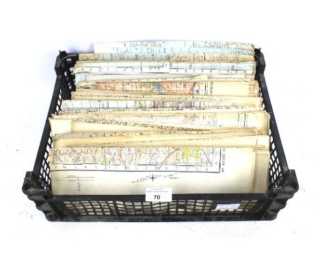 A collection of WWII ordnance survey maps. Featuring various sites within the United Kingdom including 'Sidmouth and Bridport