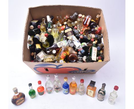 A large collection of vintage 20th century miniature liqueurs / liquors souvenir &amp; collectibles bottles. The lot comprisi