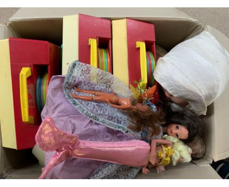 3 boxes of vintage toys etc.