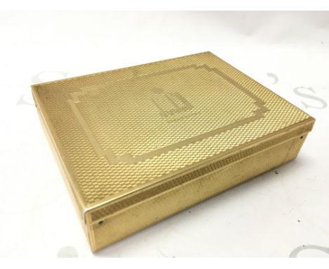 A vintage Dunhill cigarette box , 11.5x15x4cm. Postage category B