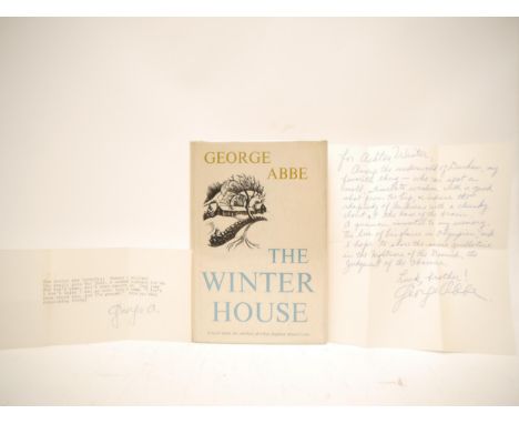 George Abbe: 'The Winter House', Garden City, NY, Doubleday, 1957, 1st edition, signed on FFEP, plus further Autograph Letter