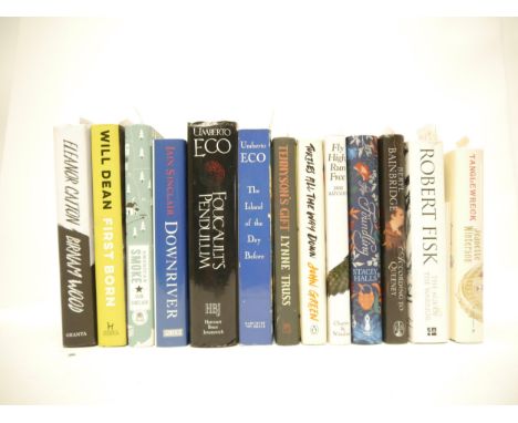 Modern first editions etc, 13 titles, of which 12 signed, including Umberto Eco: 'The Island of the Day Before', New York, Ha