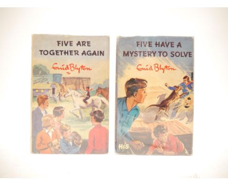 Enid Blyton, 2 titles: 'Five have a Mystery to Solve', ill. Eileen Soper, London, Hodder &amp; Stoughton, 1962, 1st edition, 