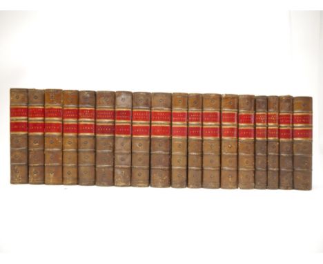Charles Lever, Works, 18 volumes, London, Chapman &amp; Hall, c.1872, engraved illustrations by Hablot K. Browne "Phiz", unif
