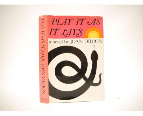 Joan Didion: 'Play It as It Lays', London, Weidenfeld &amp; Nicolson, 1971, 1st UK edition, original cloth gilt, striking pic
