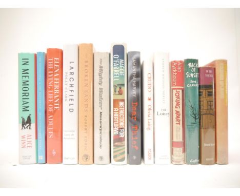 Fourteen assorted modern first editions etc, all original cloth/boards, all in dust wrappers, including Edward Upward, 2 titl