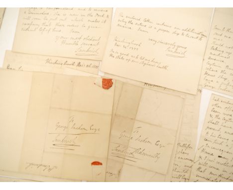 John Montagu, 4th Earl of Sandwich (1718-1792), twenty one Autograph Letters Signed, as First Lord of the Admiralty, circa 17