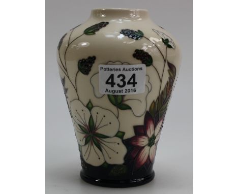 Moorcroft Bramble Revisited Vase by Alicia Amison height 16cm