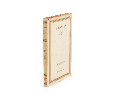 Lawrence, D.H. Pansies London: Martin Secker, 1929. First edition, 8vo, number 94 of 250 copies signed by the author, origina
