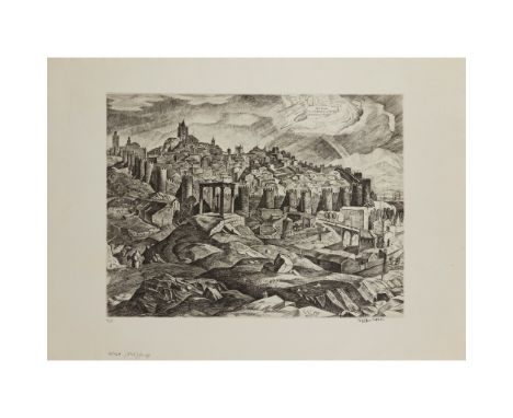 § Wilson, William [1905-1972] A group of four engravings The Harrow, 52 x 40cm, 11/15, a little light marginal dampstaining; 