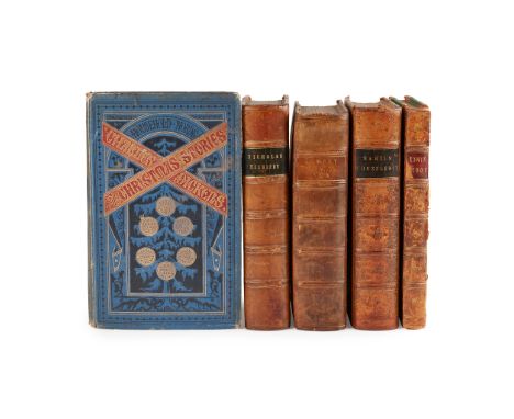 Dickens, Charles Five books, comprising The Life and Adventures of Nicholas Nickleby. London: Chapman and Hall, 1839. First e