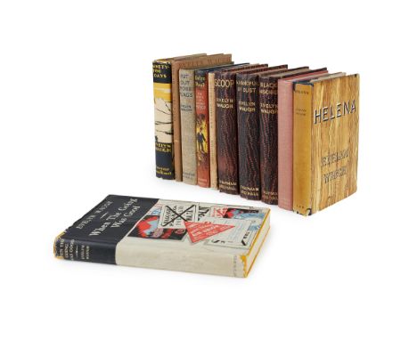 Waugh, Evelyn A collection of 11 works Black Mischief. London: Chapman and Hall Ltd., 1932. 8vo, first edition, original 'sna