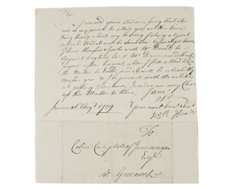 Scottish Manuscripts Inveresragan, Argyll and Bute &amp; Thurso, Caithness 5 Autograph Letters, 2 from Robin Hunter to Colin 