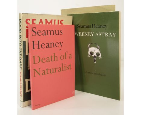 Heaney, Seamus 4 volumes, including 3 signed works Door into the Dark. London: Faber and Faber Ltd., 1969. First edition, 8vo