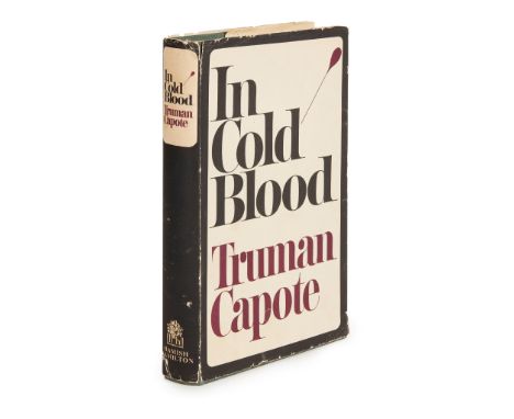 Capote, Truman In Cold Blood London: Hamish Hamilton, 1966. First UK edition, inscribed "For Willie Kay, with all good wishes