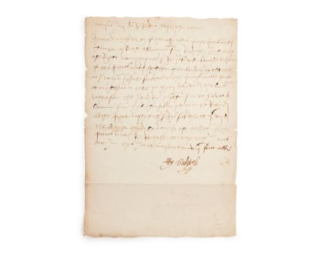 Sackville Sir Richard (c. 1507-1566), English administrator and M.P. Fine Document signed ('Ry Sakevyle'), the text in anothe