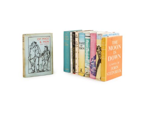 Steinbeck, John A collection of 10 UK first editions Of Mice and Men. London: William Heinemann Ltd., [1937]. 8vo, original b