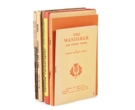 Smith, Sydney Goodsir 10 first editions, 2 signed by Sydney Goodsir Smith, 1 by Hazel Williamson comprising: The Wanderer and