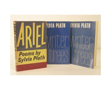 Plath, Sylvia 3 volumes Ariel. London: Faber and Faber, 1965. First edition, 8vo, original red cloth gilt, dust-jacket not pr