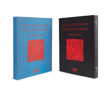 Wright, Frank Lloyd Selected Drawings Portfolio Tokyo: A.A.A. Edita, 1977-79. 2 volumes (of 3), [First and Second Portfolio],