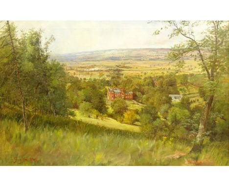 Robert Clarkson (British c1857-1924): 'Ganton Hall' Nr. Scarborough, oil on canvas signed and titled, inscribed verso 'painte