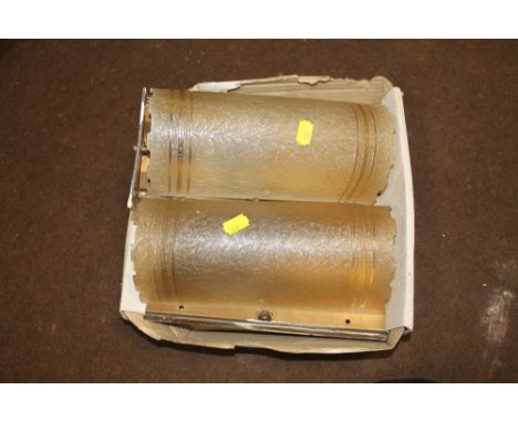 A PAIR OF VINTAGE WALL LIGHTS