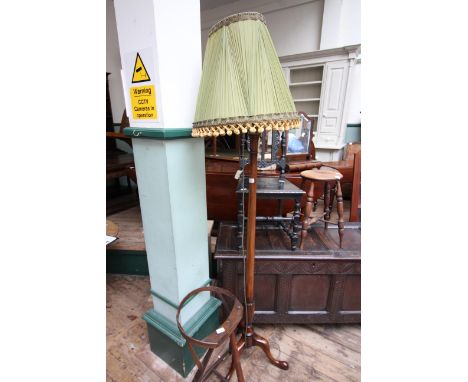 Tripod based Edwardian standard lamp