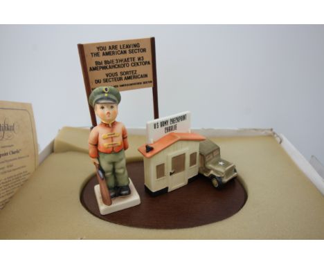Boxed collectable Hummel figure entitled Checkpont Charlie 