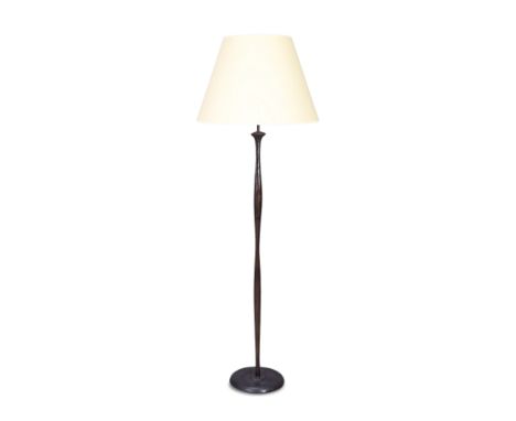 Manner of Alberto Giacometti&nbsp;Floor lamp, late 20th century&nbsp;Bronzed metal&nbsp;141cm high, 163cm high with shade&nbs