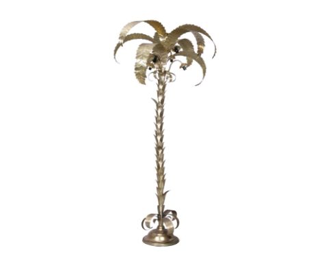 French   Palm tree floor lamp, circa 1970  Brass  198cm high   It is the buyer's responsibility to ensure that electrical ite