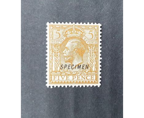 KG V 1924/8 5d mint over-print "Specimen" (1) 