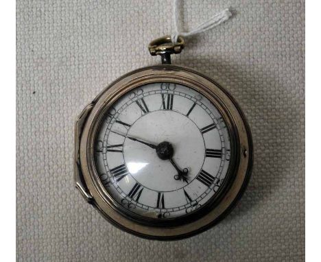 An open faced silver Pocket Watch with fusee movement by Thomas Bourne - London, case - London 1838 