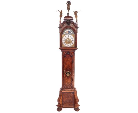 Signed Gerrit Bramer, with alarm clock mechanism, 288 cm. tall.
