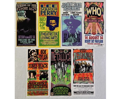 Seven c 1990/00s posters with designs by Mark Arminski, including one example signed by Arminski. Most to measure approx 10.5