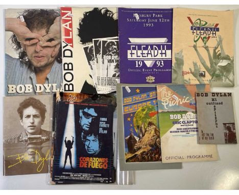 BOB DYLAN PROGRAMME AND EPHEMERA COLLECTION - a collection of approximately 13 Bob Dylan programmes and ephemera. Collection 