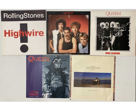 ROCK / POP - 12" COLLECTION. A rockin collection of approx 144 x 12". Artists/ Titles include Queen - One Vision, Radio Ga Ga