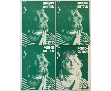 Three RCA issued 'Ronson on Tour' press kits/packs. One includes: two flexi, three 8x10" images, two handbills, one fan club 