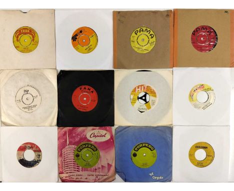 REGGAE - 7" COLLECTION. A collection of approx 123 x 7". Artists/ Titles include Derrick Morgan - Moon Hop (CRAB 32), Niney -