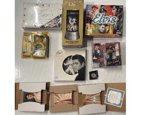 Elvis memorabilia to inc: sealed Viva Las Vegas poker set, 'On Stage 70s', Cadaco Elvis game, McFarlane Elvis figurine and mo