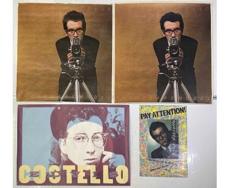 Four original Elvis Costello posters to inc: two billboard posters for 'This Years Model' (40x60" approx), 1983 CBS screenpri